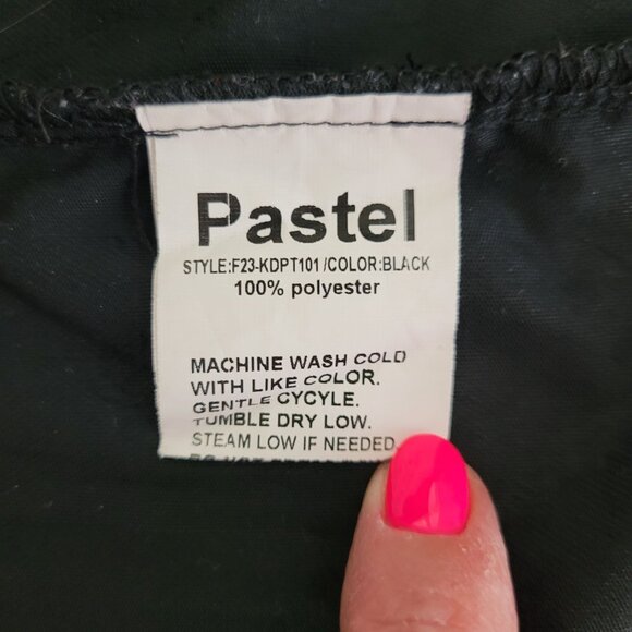 Womens Black Velvet Tiered Midi Dress Size 14 Goth Witchy Whimsigoth - Picture 6 of 7